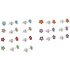 Revere Sterling Silver Flower Stud Earrings Set of 7 Pairs