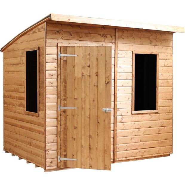Buy Mercia Shiplap Wooden Curved Roof Shed 8 x 6ft at Argos.co.uk