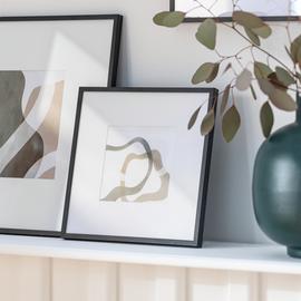 Habitat Black Metal Picture Frame - 4x4"