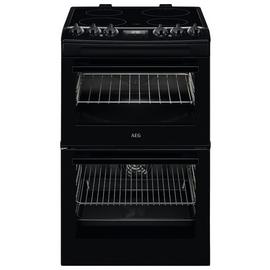 AEG CCX1530ACB 55cm Double Electric Cooker - Black