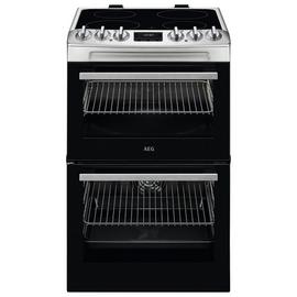 AEG CCX1530ACM 55cm Double Electric Cooker - S/Steel
