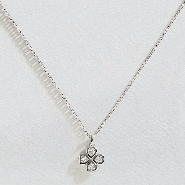 Argos heart sale necklace silver