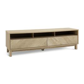 Habitat Fynn 2 Drawer TV Unit - Natural