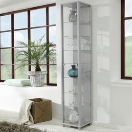 Argos Home 7 Shelf Glass Narrow Display Cabinet