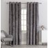Argos Home Crushed Velvet Lined Eyelet Curtains - Charcoal