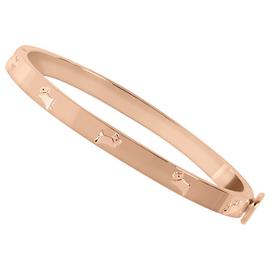 Radley 18ct Rose Gold Plated Jumping Dog Bangle