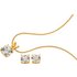 Revere 18ct Gold Plated 200ct Look CZ Pendant & Earring Set