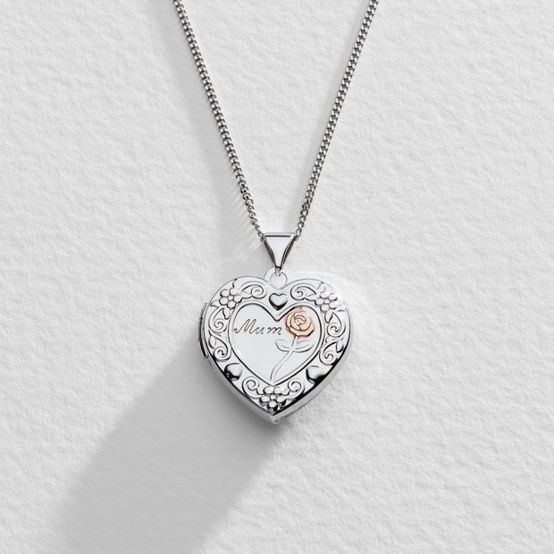 Argos on sale heart necklace