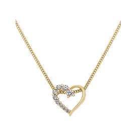 Revere 18ct Gold Plated Sterling Silver Heart Pendant