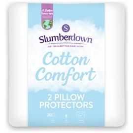 Slumberdown Cotton Comfort Pillow Protectors - Pack of 2