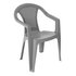 Argos Home Rattan Effect Stacking Chair - Grey