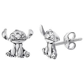 Disney Silver Coloured Lilo and Stitch Stud Earrings