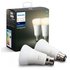 Philips Hue B22 White Smart Bulb with Bluetooth - 2 Pack