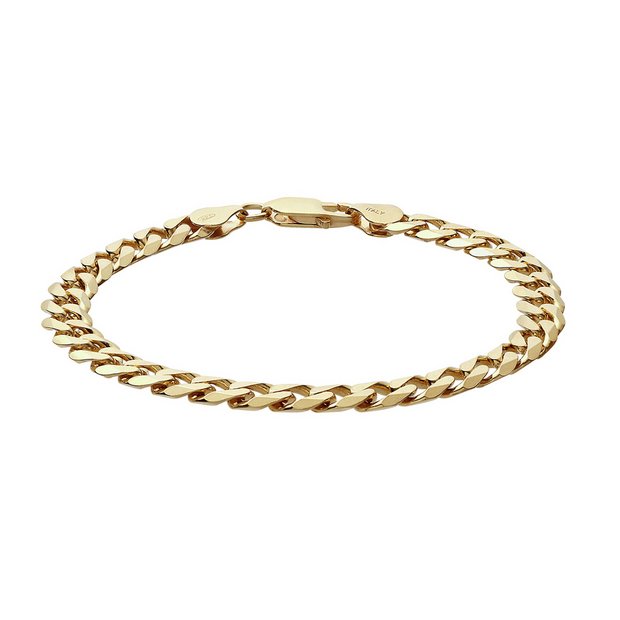 Buy 9ct Gold Plated Sterling Silver Curb Bracelet at Argos.co.uk Your