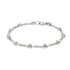 Revere Silver Diamond Accent Hearts & Kisses Bracelet
