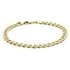 Revere 9ct Gold Plated Sterling Silver Solid Curb Bracelet