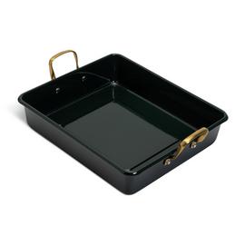 Habitat Winter Bouquet Carbon Steel Enamel Coated Roaster