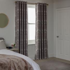Habitat Plain Blackout Fully Lined Eyelet Curtain