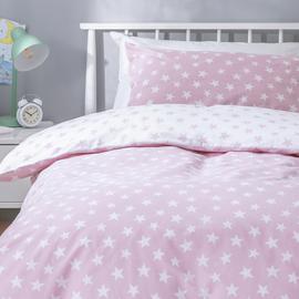 Habitat Kids Star Print Pink Bedding Set