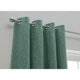 Habitat Linen Look Blackout Eyelet Curtain