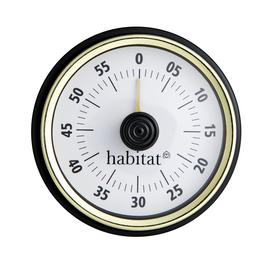 Habitat Winter Bouquet Retro Brass Kitchen Timer