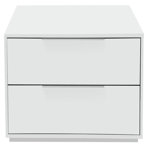 Buy Hygena Bergen 2 Drawer Bedside Chest White at Argos.co.uk Your