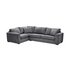 Argos Home Eton Fabric Left Hand Corner Sofa - Charcoal