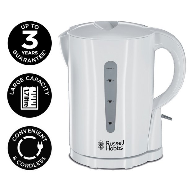 Buy Russell Hobbs Essentials White Plastic Jug Kettle 21441 at Argos.co.uk Your Online Shop