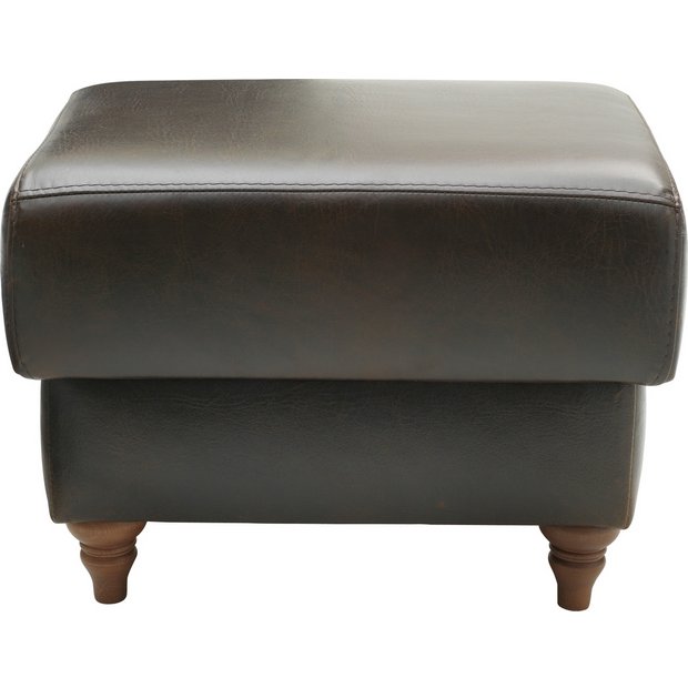 Buy Heart of House Argyll Leather Storage Footstool Chocolate at Argos.co.uk Your Online