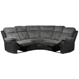 Argos Home Bradley Fabric Recliner Corner Sofa - Charcoal