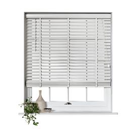 Habitat Wooden White 50mm Slat Venetian Tape Blind - 90cm
