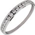 9ct White Gold 025ct tw Diamond Channel Set Eternity Ring