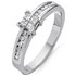 Revere 9ct White Gold 0.33ct tw Diamond Set Shoulder Ring