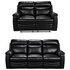 Argos Home Paolo 2 & 3 Seater Manual Recliner Sofas - Black