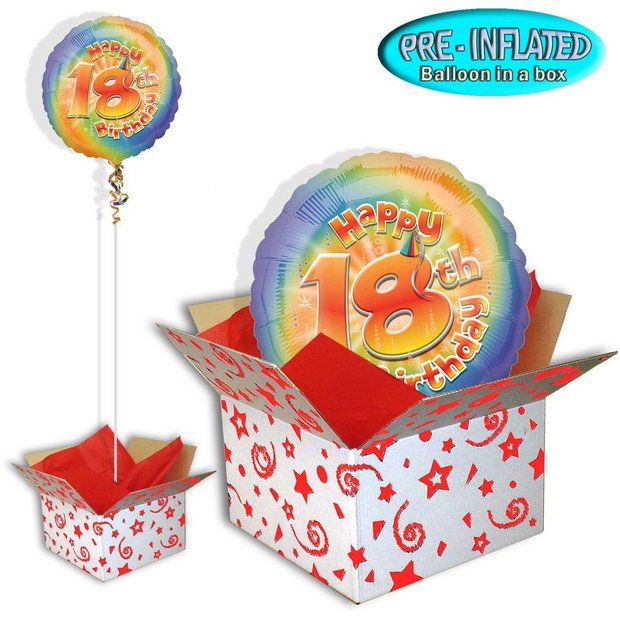 Buy Happy 18th Birthday Balloon in a Box at Argos.co.uk Your Online