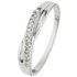 Revere 9ct White Gold Crossover Diamond Accent Eternity Ring
