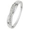 Revere 9ct White Gold Crossover Diamond Accent Eternity Ring