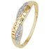 Revere 9ct Gold Diamond Accent 'I Love You' Crossover Ring