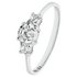 Revere Sterling Silver Cubic Zirconia 3 Stone Ring
