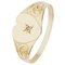 Revere 9ct Gold Diamond Accent Heart Signet Ring