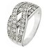 Revere Sterling Silver Cubic Zirconia Multi Crossover Band