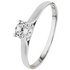 Revere 9ct White Gold Cubic Zirconia Solitaire Ring