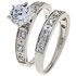 Revere Sterling Silver Cubic Zirconia Ring - Set of 2