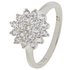 Revere Sterling Silver Cubic Zirconia Cluster Ring