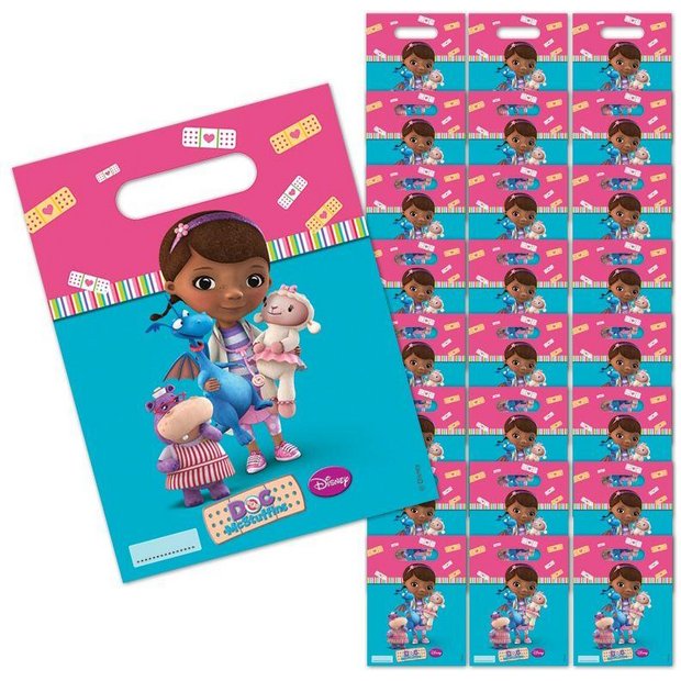 Buy Disney Doc McStuffins Party Loot Bags Pack of 24 at Argos.co.uk