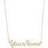 Moon & Back 9ct Gold Personalised Name Plate Necklet