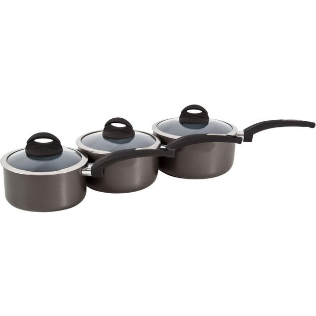 Buy Tower 3 Piece Pan Set Graphite at Argos.co.uk Your Online Shop