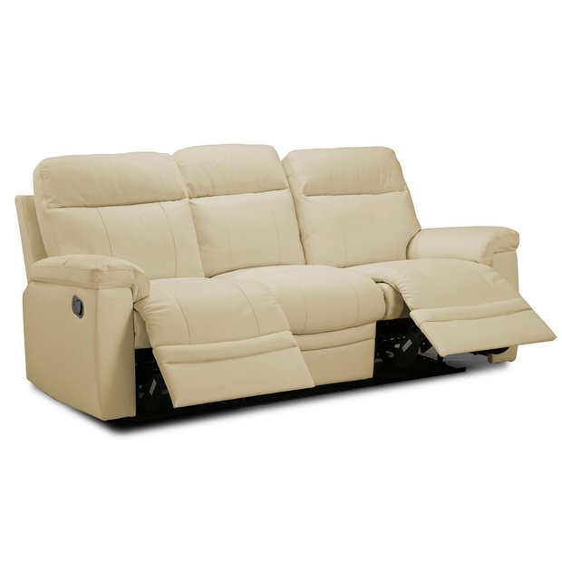 Argos leather store recliner sofa