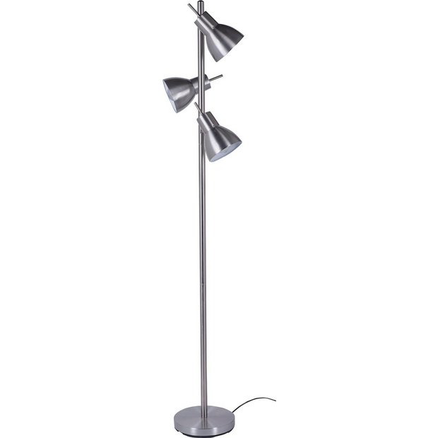 Buy Collection Fraser Trio Spotlight Floor Lamp Silver at Argos.co.uk