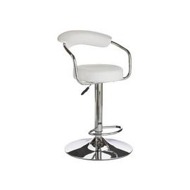 Argos Home Executive Gas Lift Bar Stool - White